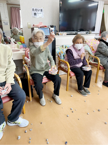 2025年2月：デイサービスで過ごされている利用者様の写真