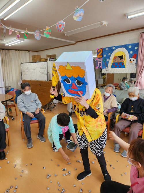 節分豆まきの様子