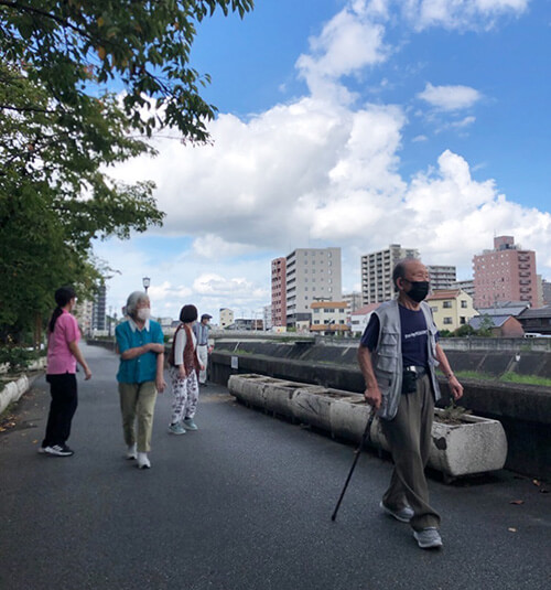 散歩の様子